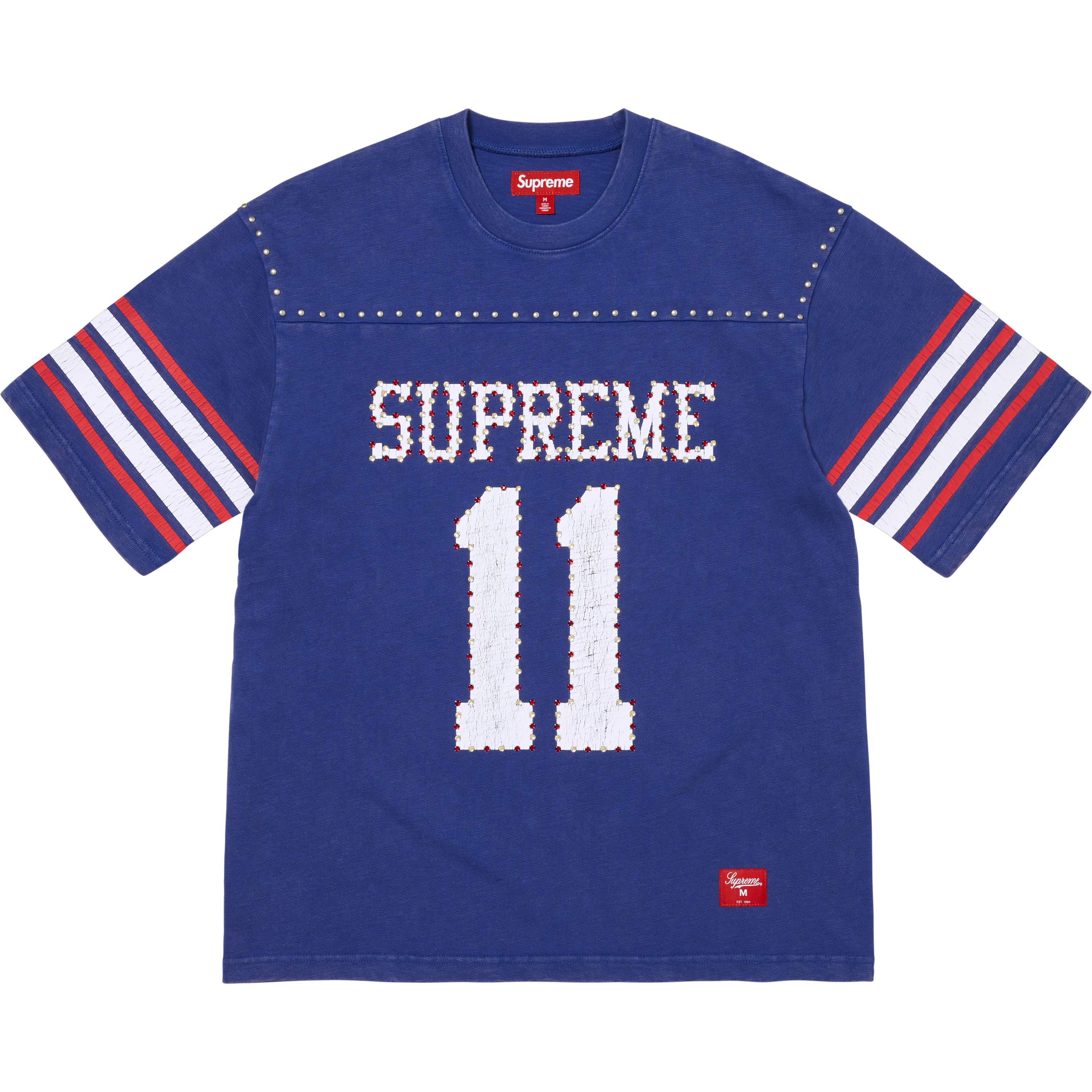 Studded S/S Football Top view 18